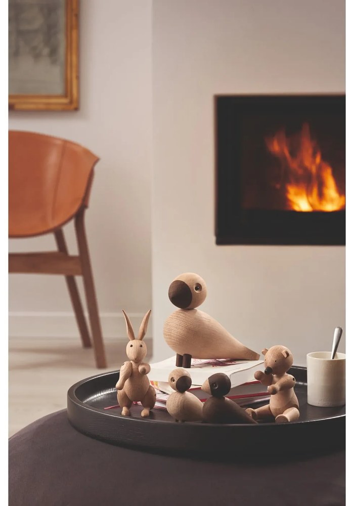 Bojesen Denmark Lovebirds 2 db dekorációs figura tömör tölgyfából - Kay