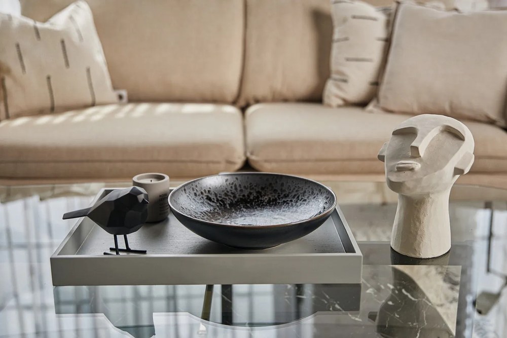 Bird Small Statue fekete dekorációs szobor - PT LIVING