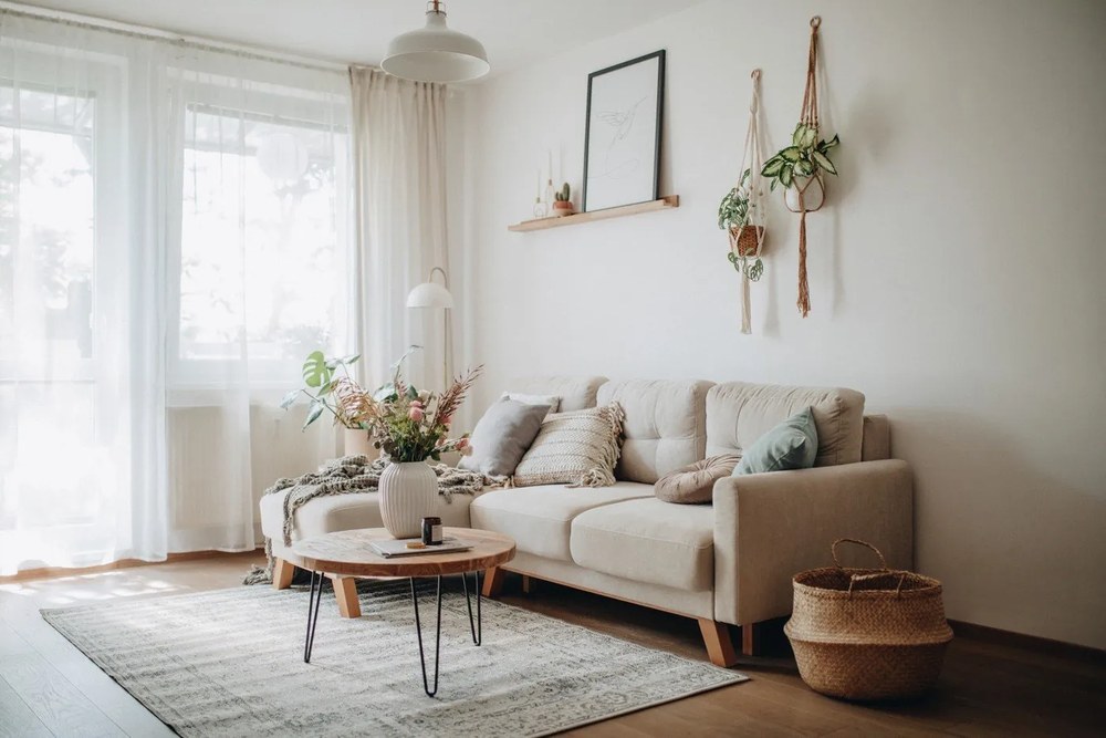 Világos tengerifű tárolókosár, ⌀ 36 cm - Compactor