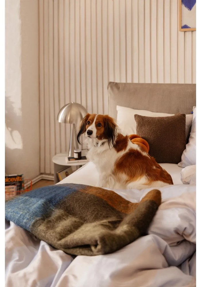 Szürkésbarna kárpitozott ágyneműtartós franciaágy ágyráccsal 180x200 cm Myra Pillow – Bonami Selection