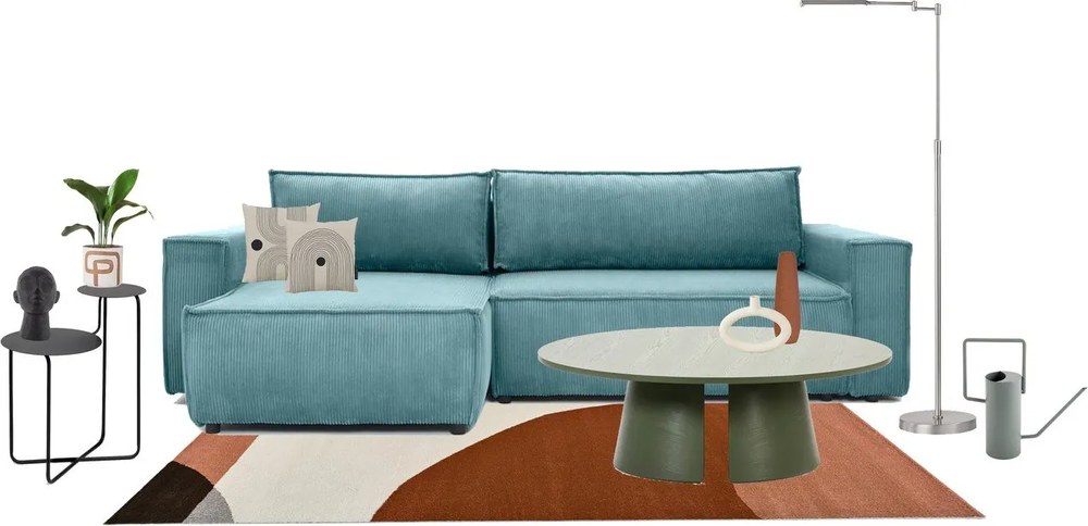 Cep zöld dohányzóasztal, ø 110 cm - Teulat