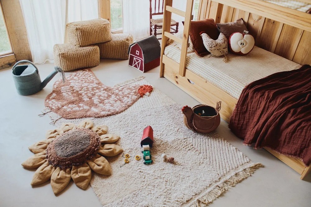 Mustársárga gyerek babzsákfotel Haystack – Lorena Canals