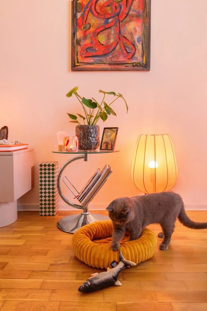 Bézs TV-állvány 200x50 cm Totem – Teulat