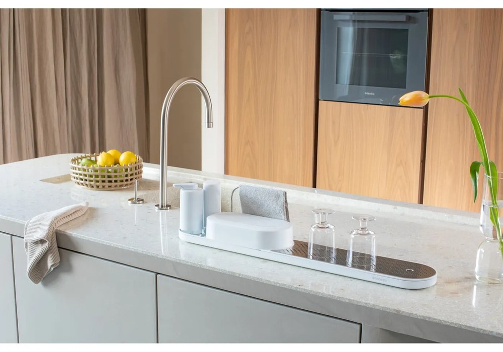 Fehér műanyag mosogatóeszköz tartó SinkStyle – Brabantia