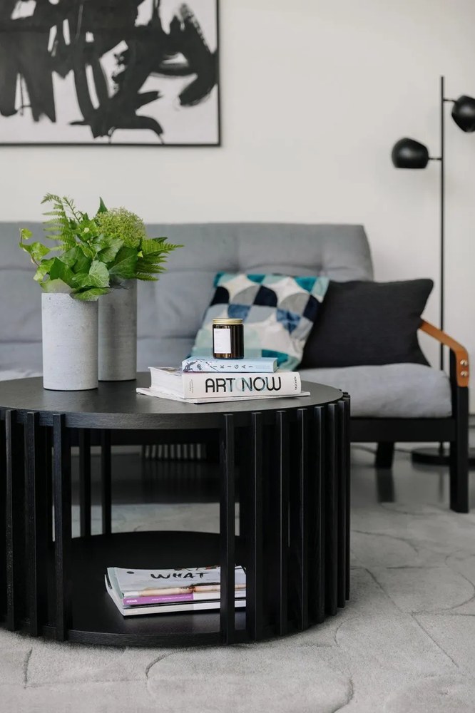 Kézzel festett kép 100x100 cm Playblack 1 - Malerifabrikken