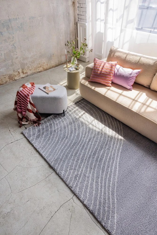 Bézs buklé kinyitható kanapé 247 cm Quinoa – Bonami Selection