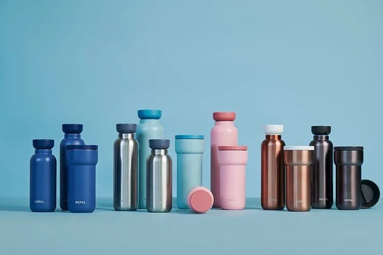 Sötétkék rozsdamentes acél ivópalack 350 ml Nordic denim – Mepal