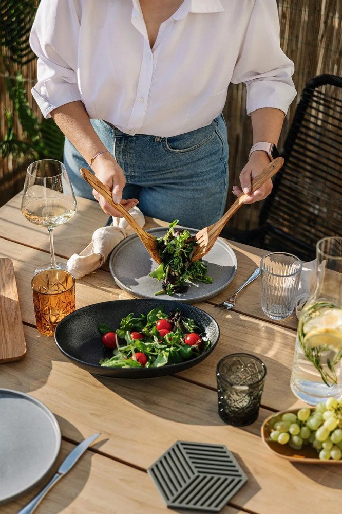 Hexagon szürke edényalátét - Zone