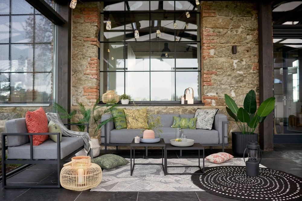 Bellisima grafitszürke kétszemélyes kerti kanapé - Bonami Selection