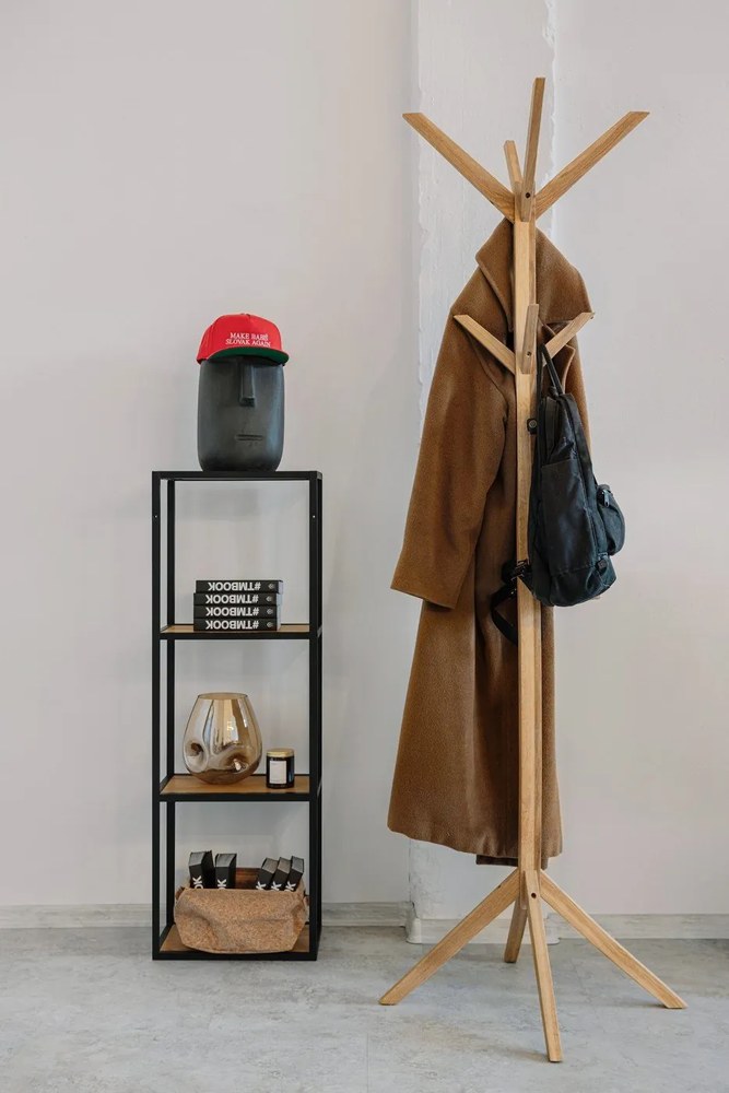 Natúr színű tölgyfa fogas Confetti – Rowico