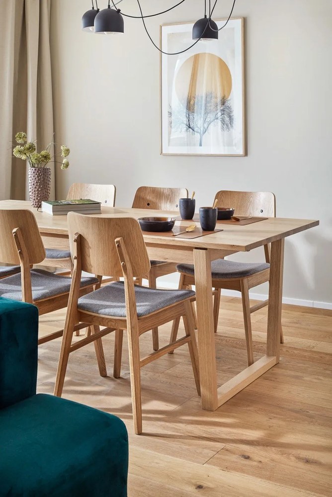 Nagano világosbarna étkezőszék világosszürke ülőrésszel - Rowico