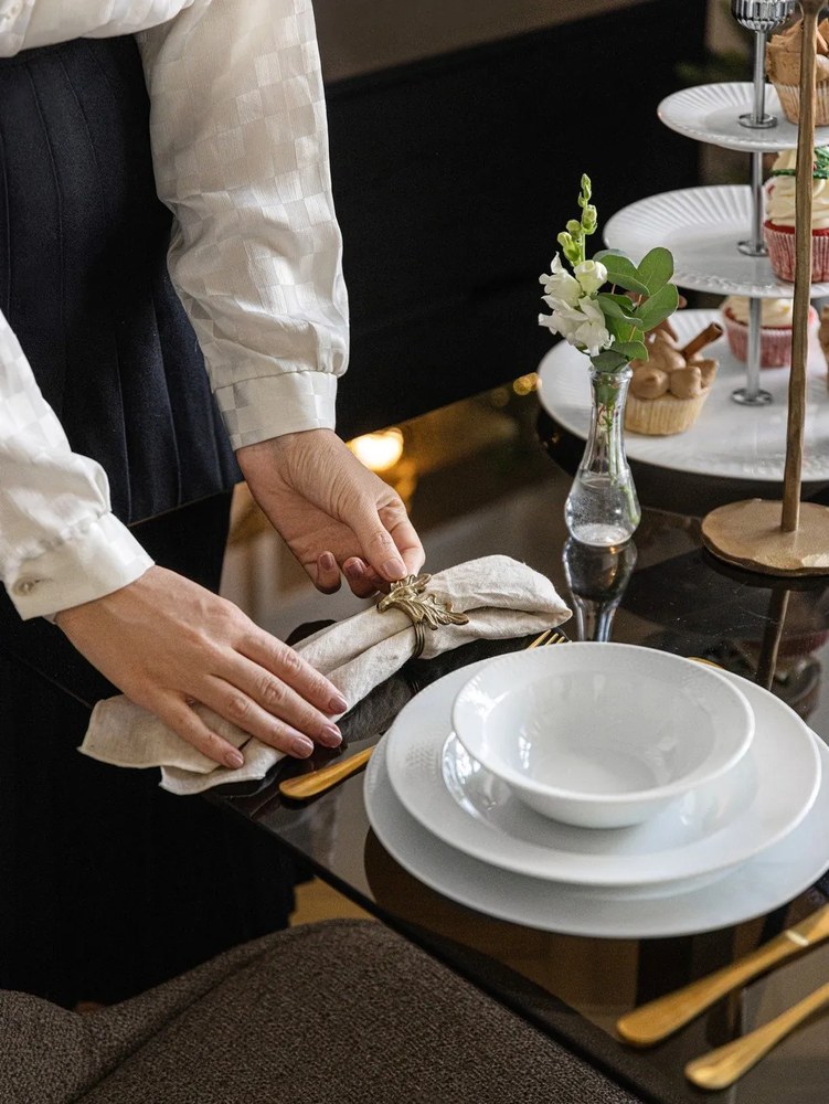 Hammershoi Etagere háromszintes fehér porcelán tálca, ⌀ 28 cm - Kähler Design