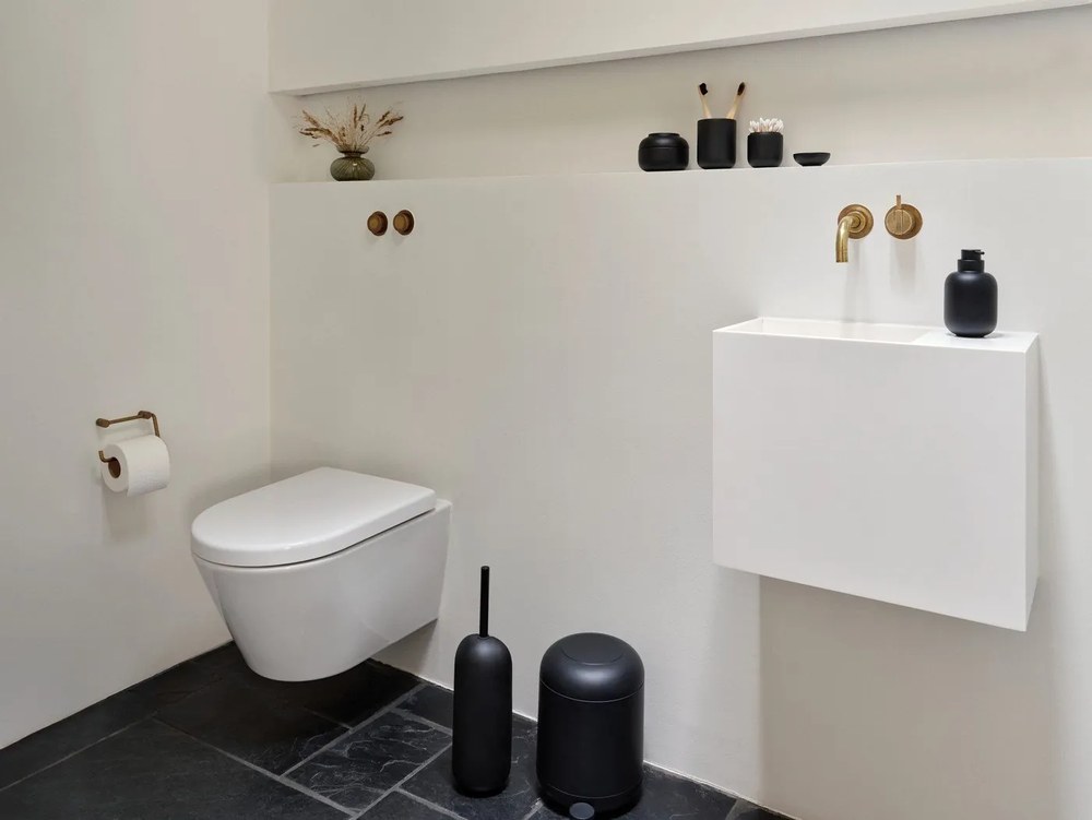 Fekete beton WC-kefe Sensu – Zone