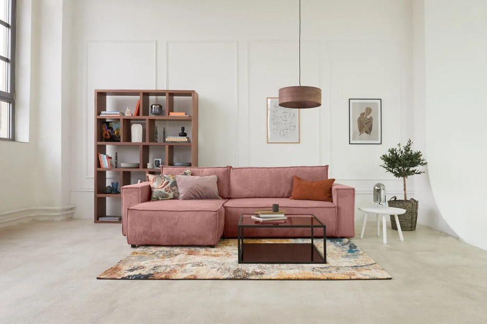 Barna könyvespolc diófa dekorral 150x198 cm Berlin – TemaHome