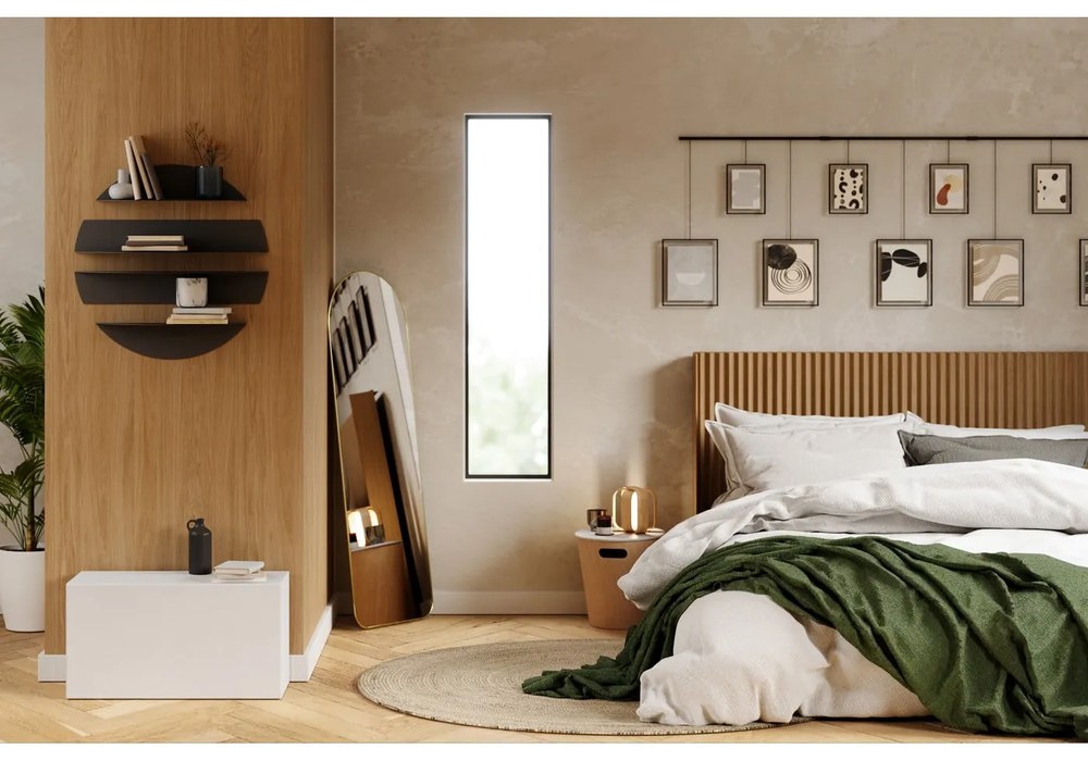 Fekete fém polc készlet 4 db-os 76 cm Solis – Umbra