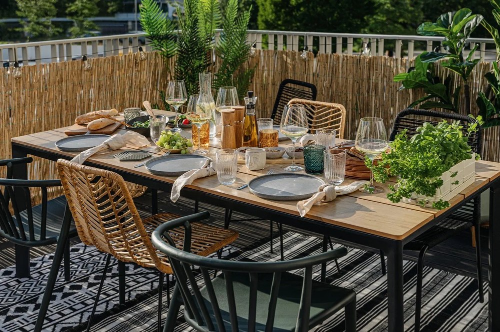 Malia 18 db-os szürke agyagkerámia étkészlet - Bonami selection