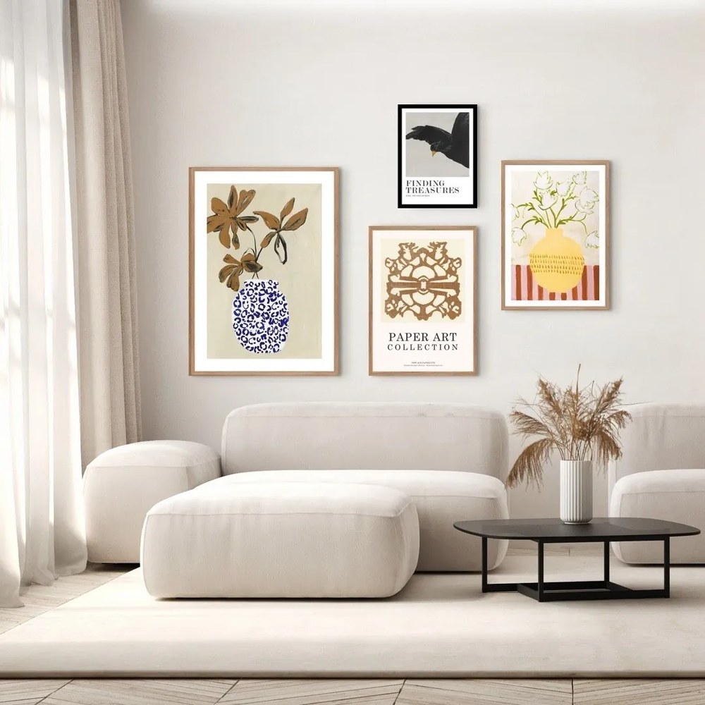 Kép 52x72 cm Yellow Vase – Malerifabrikken