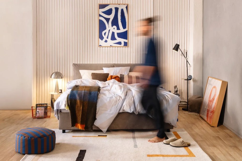 Narancssárga-krémszínű szőnyeg 160x230 cm Linea – Universal