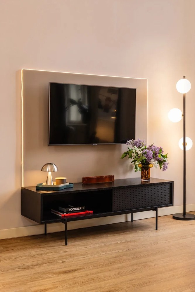 Tube narancssárga üveg váza, magasság 20 cm - Lyngby Glas