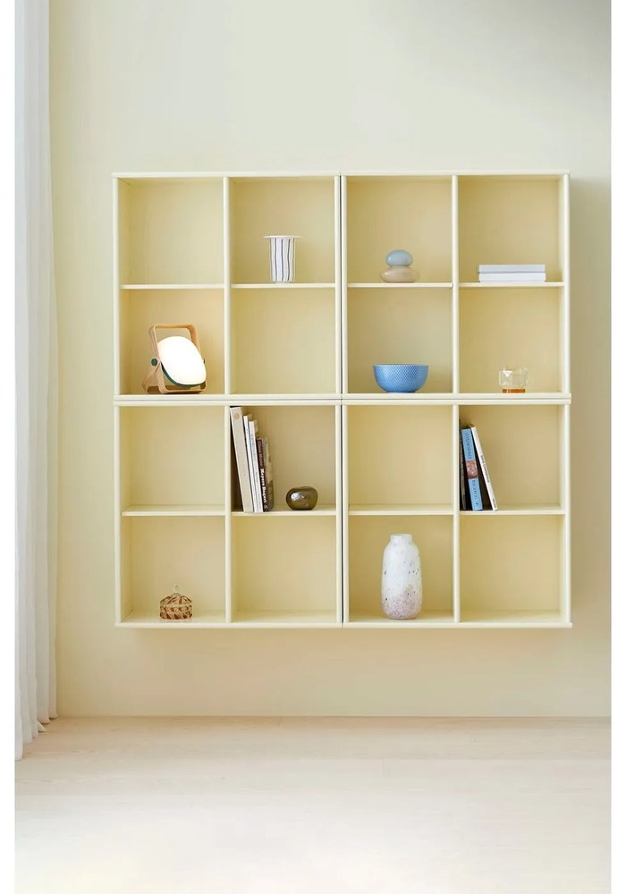 Világossárga függő könyvespolc 70x70 cm Mistral – Hammel Furniture