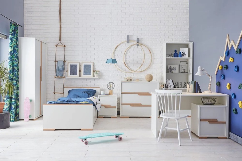 Snap fehér fiókos gyerek komód - Pinio