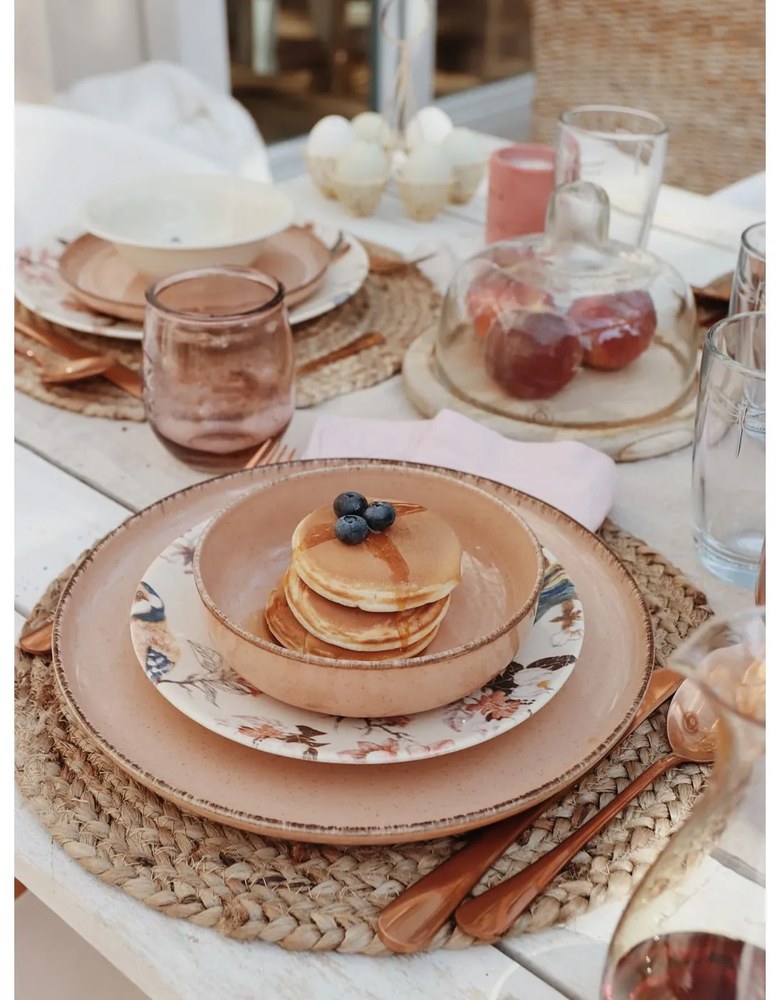 Water rózsaszín pohár újrahasznosított üvegből, 0,4 l - Ego Dekor