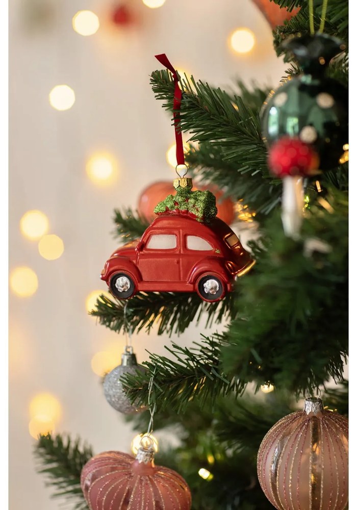 Ezüstszínű karácsonyfadísz készlet 12 db-os ⌀ 4 cm - Casa Selección