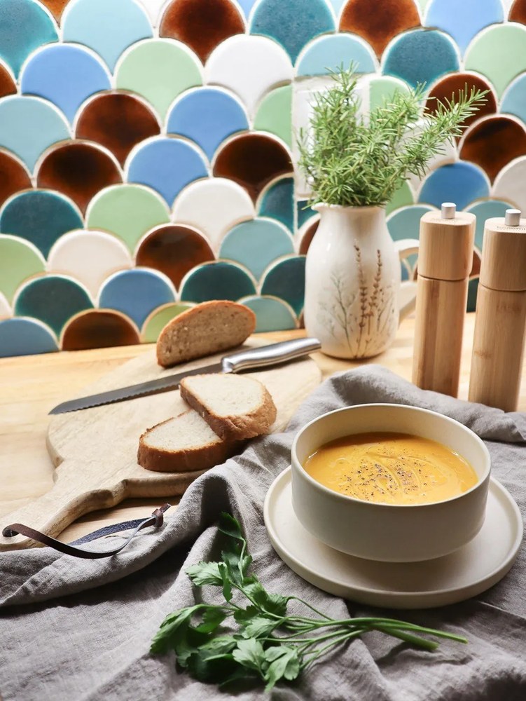 Malia 12 db-os krémszínű agyagkerámia étkészlet - Bonami selection