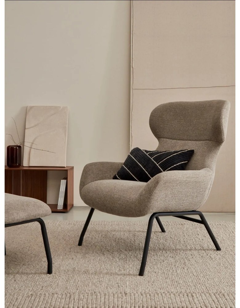 Barna puff Belina – Kave Home