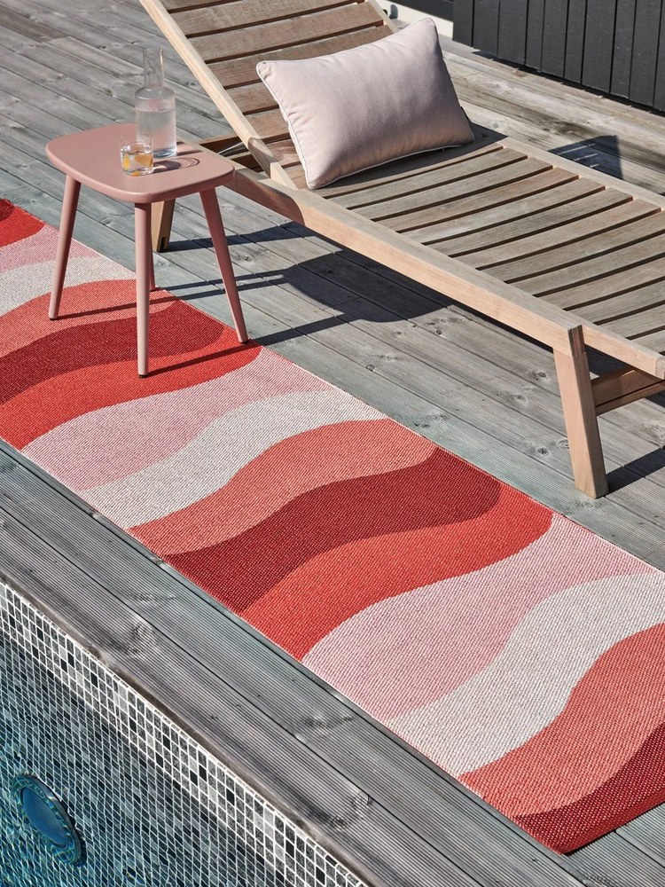 Piros kültéri-beltéri futószőnyeg 70x300 cm Urvi Fire – Pappelina