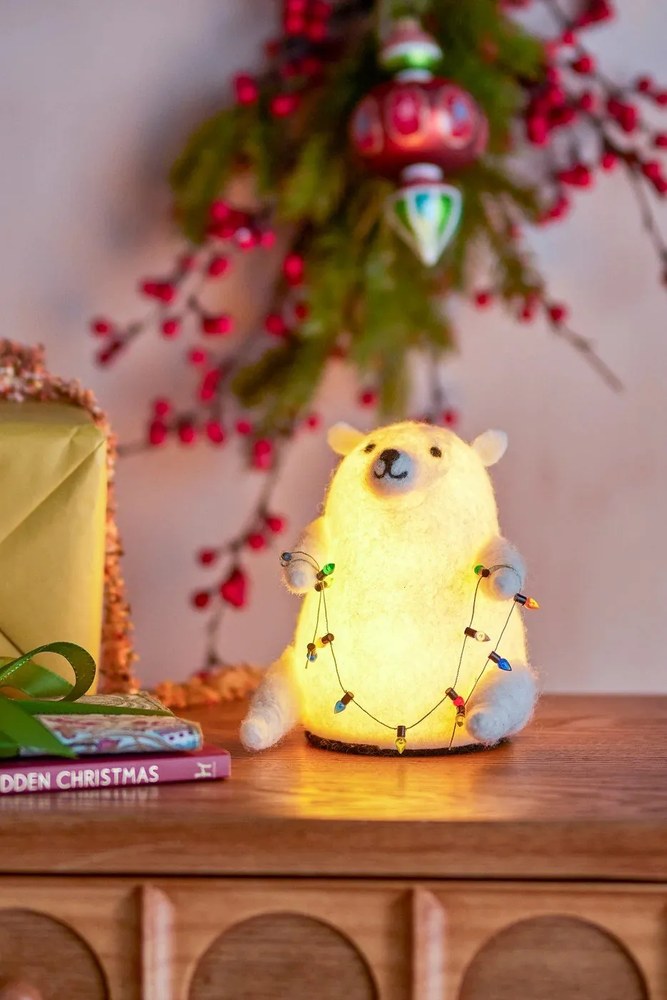 Fehér fénydekoráció Wally – Bloomingville