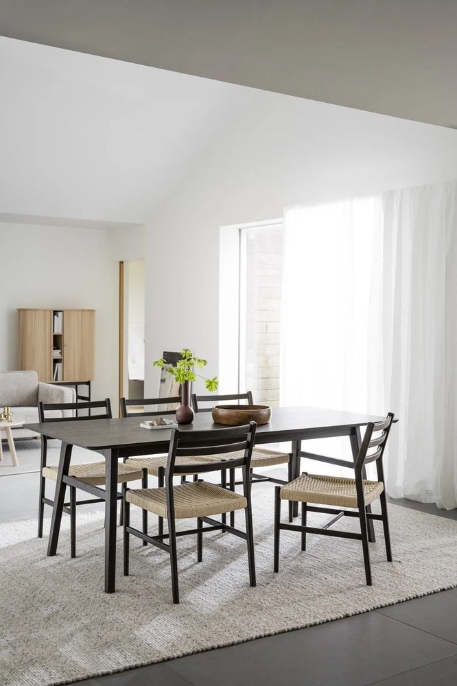 Natúr színű-sötétbarna étkezőszék szett 2 db-os Harlan – Rowico