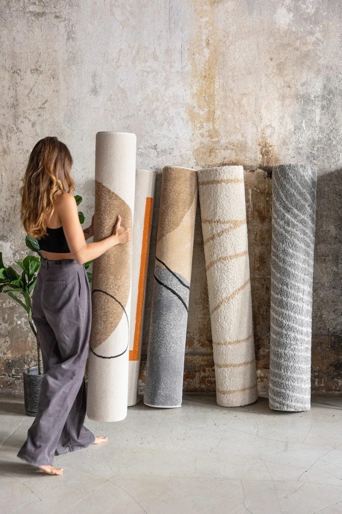Narancssárga-krémszínű szőnyeg 160x230 cm Linea – Bonami Selection