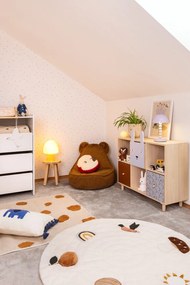 Krémszínű mosható-kézi szövésű pamut gyerek szőnyeg 90x150 cm Tandani – Kave Home