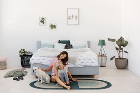 Ruby világosszürke pléd, 140 x 180 cm - Euromant