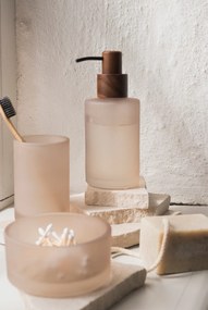 Bézs üveg fürdőszobai rendszerező vattakorongokhoz Modest – Mette Ditmer Denmark