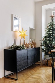 Nobili fehér csontporcelán karácsonyi gyertyatartó, magasság 19 cm - Kähler Design