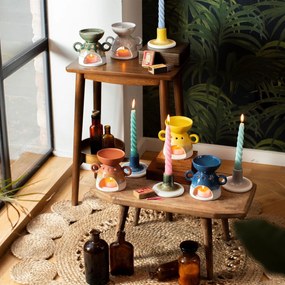 Bohemian Home Mojave kék gyertyatartó - Sass &amp; Belle