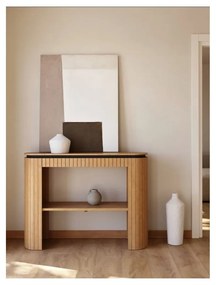 Mangófa konzolasztal 120x35 cm Licia - Kave Home