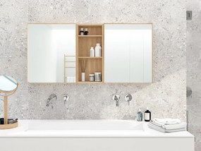 Slimline tölgyfa fürdőszobai fali polc - Wireworks