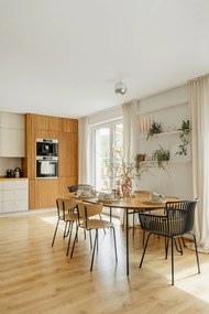 Bővíthető étkezőasztal kőrisfa dekoros asztallappal 90x140 cm Norfort – Kave Home