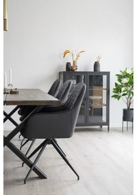 Fekete kárpitozott étkezőfotel Harbo – House Nordic