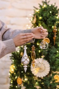 Üveg karácsonyfadísz ø 6 cm Hisar – Bloomingville