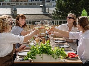 Malia 18 db-os szürke agyagkerámia étkészlet - Bonami selection