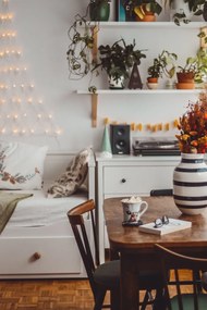 Omaggio fekete-fehér agyagkerámia váza, magasság 30,5 cm - Kähler Design