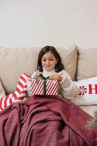 Karácsonyi mintás díszpárna 50x30 cm Candy Cane – Catherine Lansfield