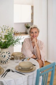 Bézs agyagkerámia étkészlet 16 db-os Glosia - Bonami Selection