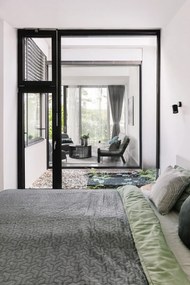 Drum fekete tölgyfa dohányzóasztal, ø 83 cm - Woodman