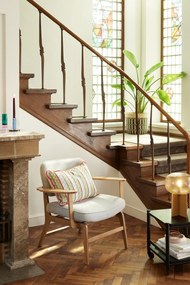 Narancssárga asztali lámpa üveg búrával (magasság 36 cm) Podium – Hübsch