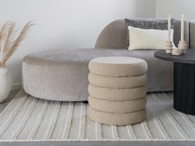 Bézs buklé puff Brooklyn – House Nordic